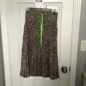 Animal Print Midi Skirt